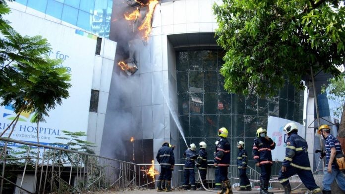 Breaking News : Fire on Mumbai Covid hospital , Nine People killed